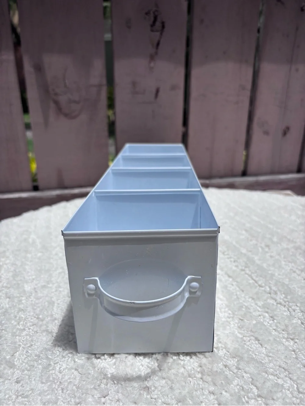 White Bath Organizer Caddy - Bathroom Storage Tray